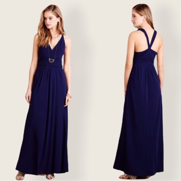 Maeve Yuma Maxi Dress Navy Blue Size 2 - Picture 11 of 11